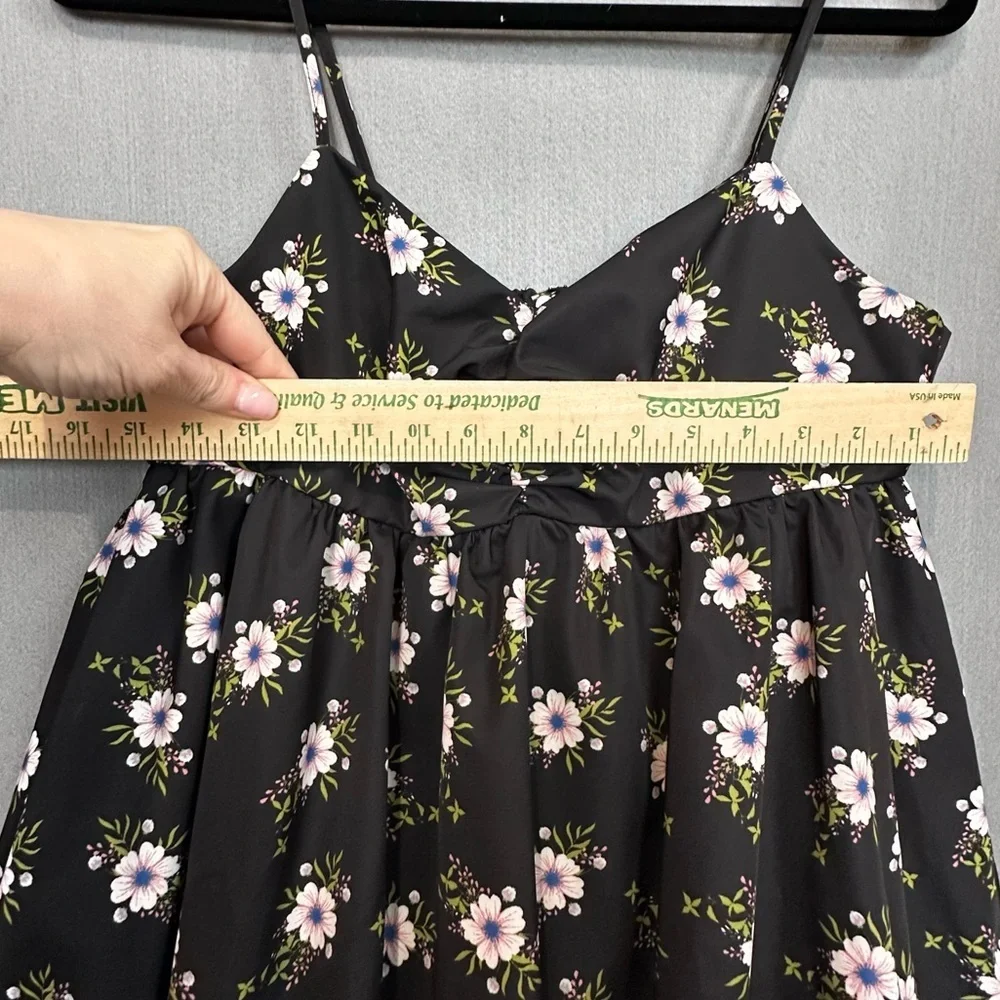 Free People In A Bubble Mini Dress Floral Smocked Zip Back OB1725278 Size Medium